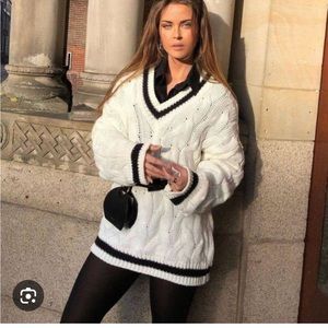 storets caroline ivory  oversized chunky sweater - NWT